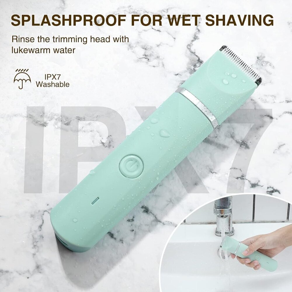 Waterproof Bikini Trimmer Women Electric Razor for Pubic Hair Women's Foil Shave - Picture 4 of 9